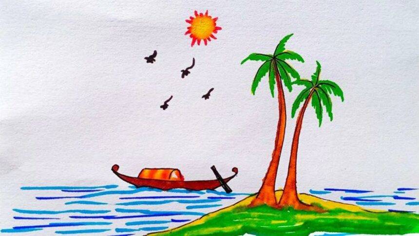 Kerala Piravi Drawing, Images, 1 November Kerala Piravi Poster Drawing ...