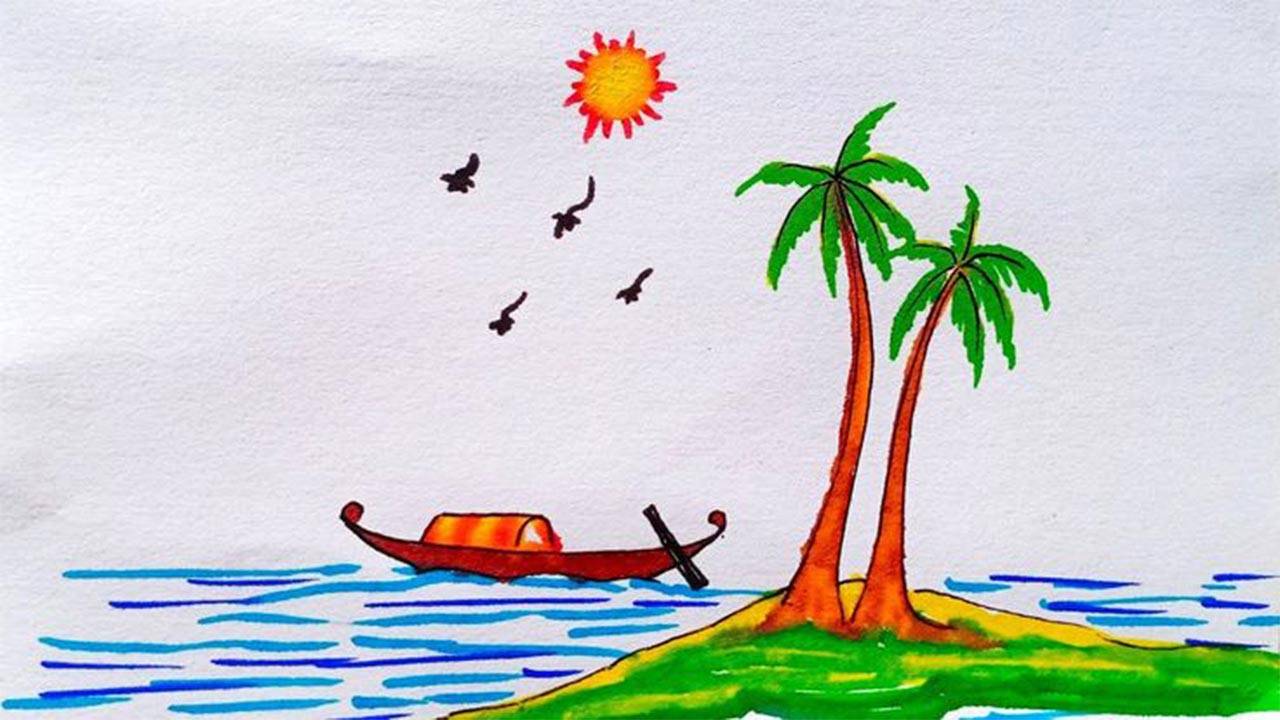 Kerala Piravi Drawing