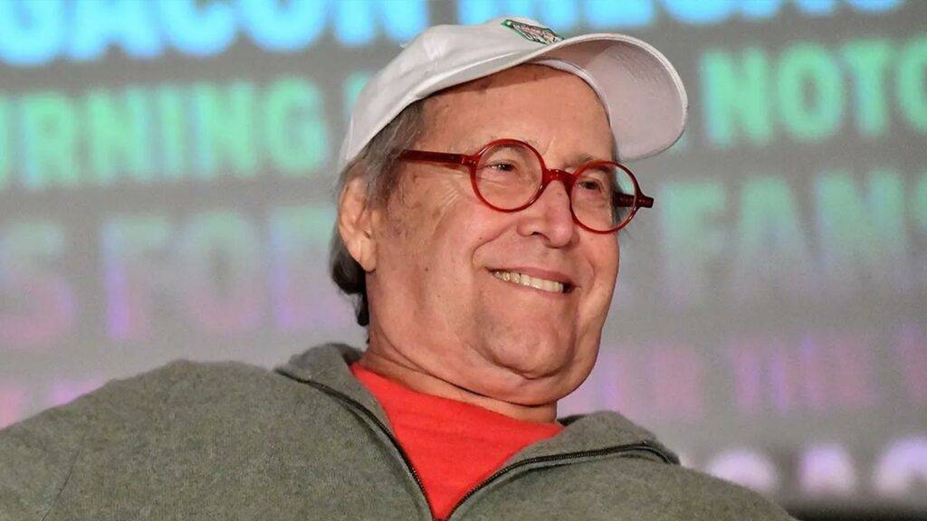 Chevy Chase Falls Off Stage