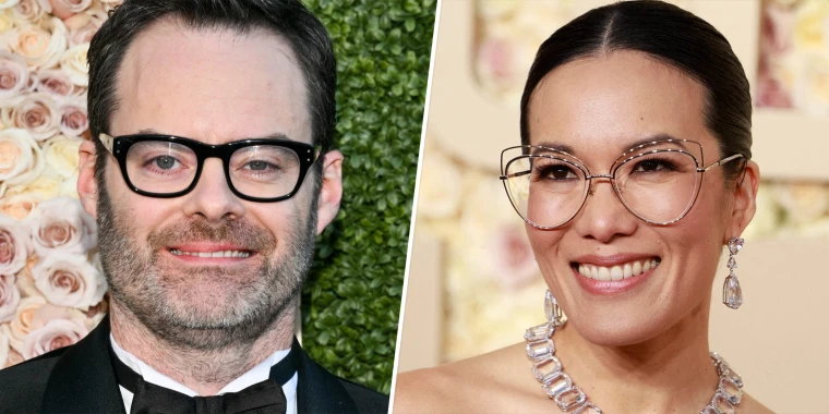 Ali Wong And Bill Hader At Golden Globes