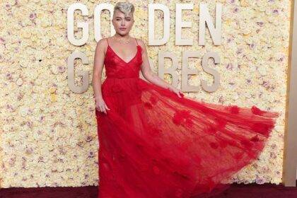 Florence Pugh At Golden Globes