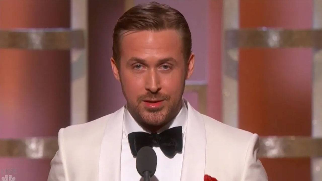Ryan Gosling At Golden Globes 2024 Ryan Gosling's Wife Eva Mendes