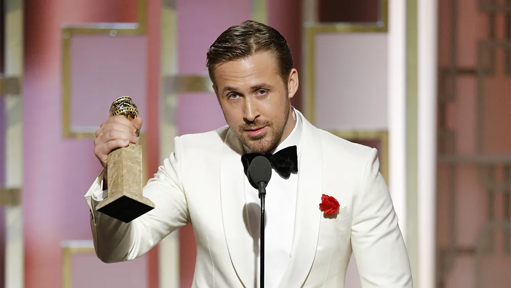 Ryan Gosling At Golden Globes 2024 Ryan Gosling's Wife Eva Mendes