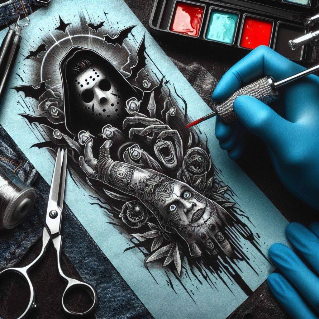 Small Horror Movie Inspired Tattoos