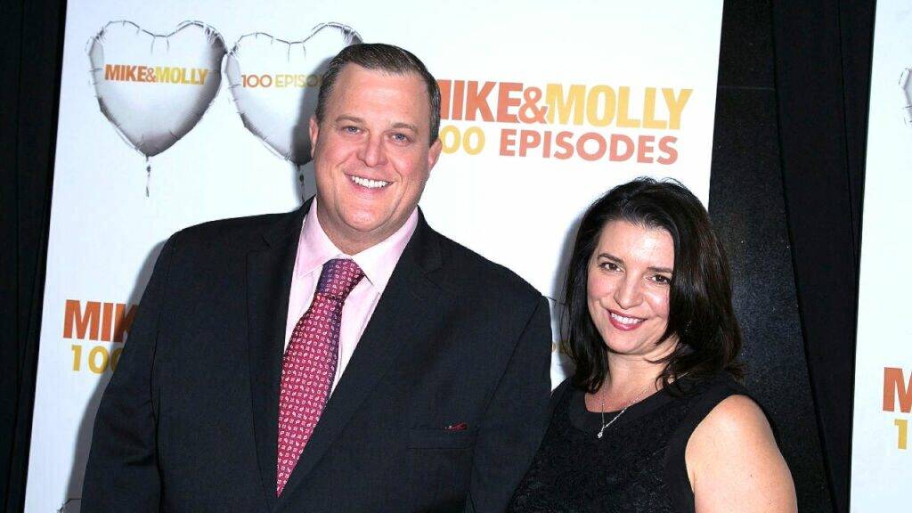 Actor Billy Gardell (L) and wife Patty Gardell 