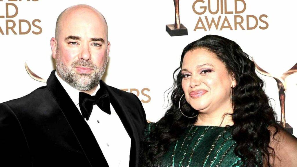Michelle Buteau with husband
