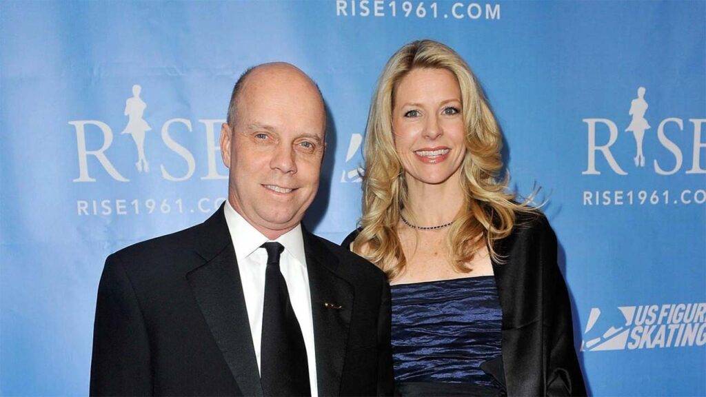 Scott Hamilton (L) and wife Tracie Hamilton 